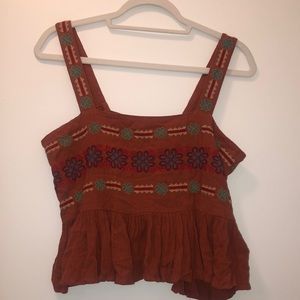 American Eagle Embroidered Top